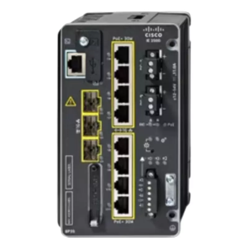 CISCO IE-3500-8P3S-A Industrial Managed Switch, 8 GE PoE+ i 3 GE SFP Modular, NA