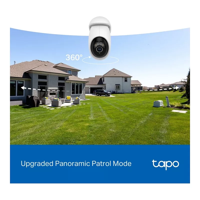 TP-LINK Tapo C560WS V1 Sieciowa kamera monitorująca - obrót/pochylenie - zewnętrzna - odporna na warunki atmosferyczne - kolorowe widzenie nocne - 8 MP - 4K UHD - stała ogniskowa - audio - bezprzewodowa - Wi-Fi 6 - 802.11ax