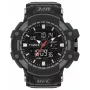Zegarek cyfrowy TIMEX męski TW5M51800 53mm koperta z żywicy czarny pasek z żywicy szara tarcza podświetlenie INDIGLO wodoszczelność 100m