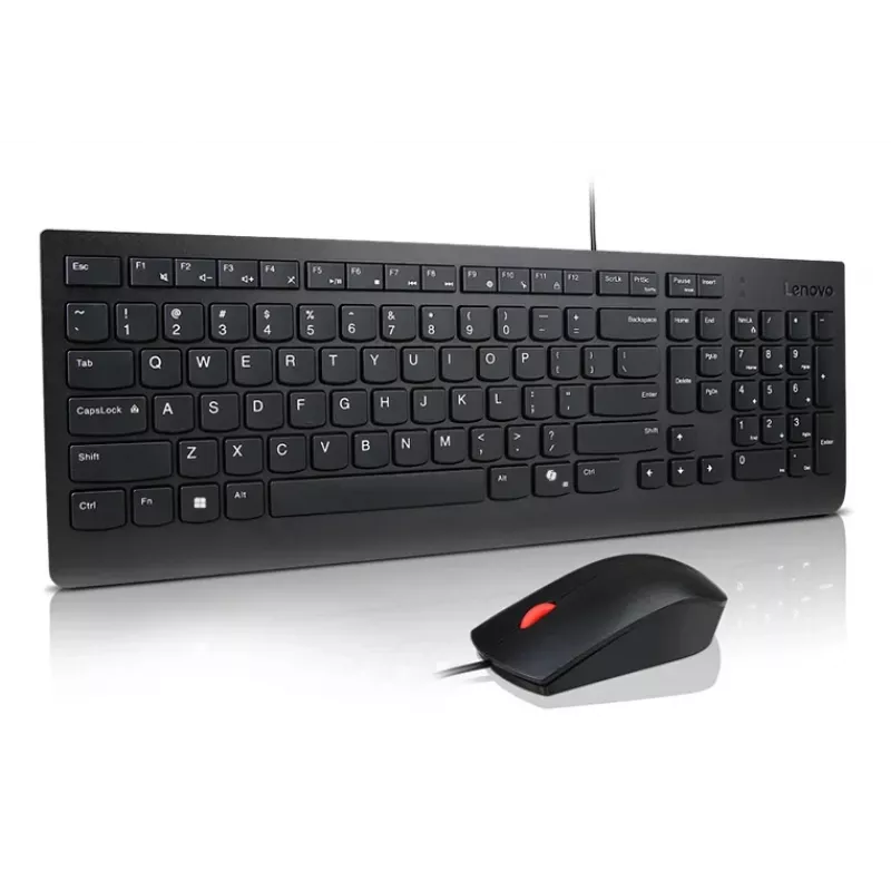Zestaw klawiatura i mysz przewodowa Lenovo Essential Nordic (fiński/szwedzki) Copilot