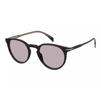 Okulary przeciwsłoneczne unisex David Beckham DB1139S807KE, czarna oprawka, szare soczewki, 51 mm