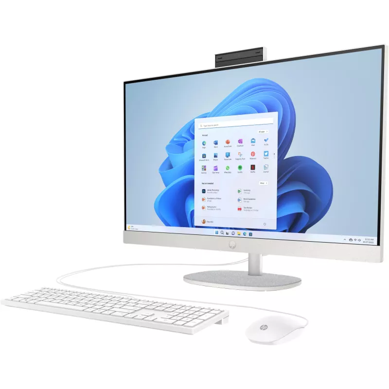 HP 27-cr0475ng All-in-One PC, 27 inch FHD IPS, Intel Core i7-1355U, 16GB RAM, 1TB SSD, Windows 11 Home, Biały