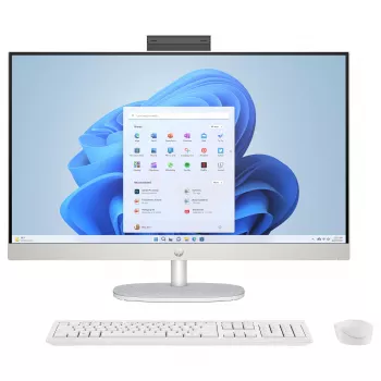 HP 27-cr0475ng All-in-One PC, 27 inch FHD IPS, Intel Core i7-1355U, 16GB RAM, 1TB SSD, Windows 11 Home, Biały