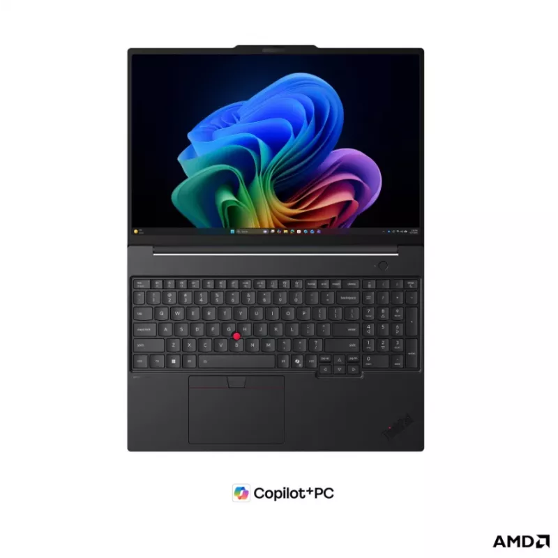 Lenovo ThinkPad T16 G5 AMD Business Laptop, 16 inch WUXGA IPS, AMD Ryzen AI 5 PRO 440, 16GB DDR5, 512GB SSD, AMD Radeon 840M, Windows 11 Pro, Czarny, Klawiatura nordycka