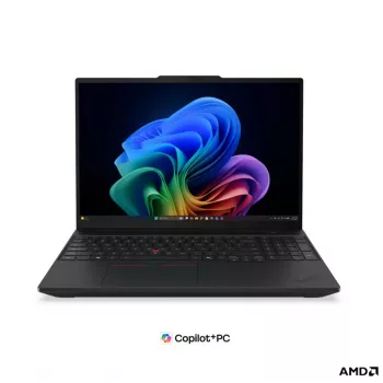 Lenovo ThinkPad T16 G5 AMD Business Laptop, 16 inch WUXGA IPS, AMD Ryzen AI 5 PRO 440, 16GB DDR5, 512GB SSD, AMD Radeon 840M, Windows 11 Pro, Czarny, Klawiatura nordycka