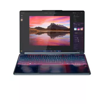 Lenovo Yoga Book 9 14IAH10 Intel Dual-Screen Laptop, Tidal Teal, 2x14 inch OLED Touchscreen, 2.8K WQXGA+, Intel Core Ultra 7 255H, 32GB LPDDR5X, 1TB SSD, Intel Arc 140T GPU, Windows 11 Home, Wi-Fi 7