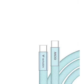 Verbatim Sync & Charge USB-C na USB-C 60W 120cm Niebieski
