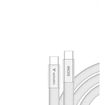Verbatim Sync & Charge USB-C na USB-C 60W 120cm Biały