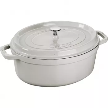 STAUB LA COCOTTE Żeliwny Garnek Owalny 3,2 L, Kolor Truflowy Szary