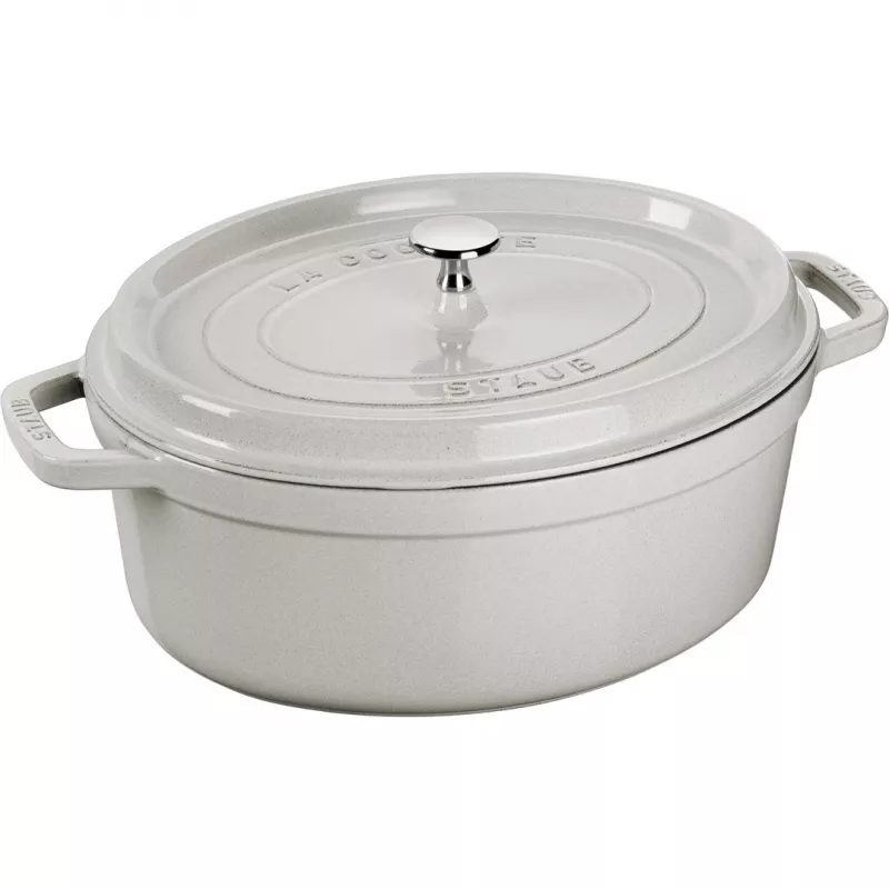 STAUB LA COCOTTE Żeliwny Garnek Owalny 3,2 L, Kolor Truflowy Szary