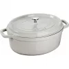 STAUB LA COCOTTE Żeliwny Garnek Owalny 3,2 L, Kolor Truflowy Szary