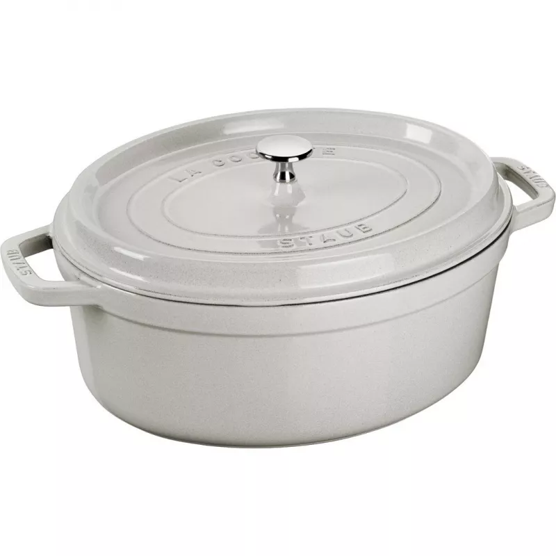 STAUB LA COCOTTE Żeliwny Garnek Owalny 3,2 L, Kolor Truflowy Szary