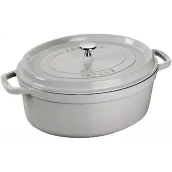 STAUB LA COCOTTE Żeliwny Garnek Owalny 3,2 L, Kolor Truflowy Szary