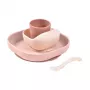 Zestaw do karmienia Beaba Baby Meal Set Różowy Silikon