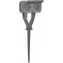 Legrand 069759L Plexo New Garden Power Post 2-way Pre-wired Schuko Socket Outlet IP44 Slate Grey