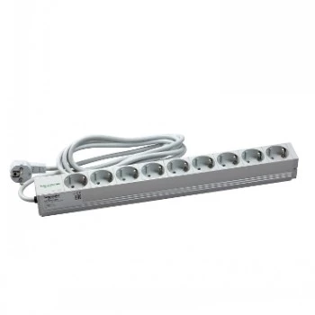 Schneider Electric Actassi 1U PDU Szyna Rozdziału Zasilania - 9 Gniazd Schuko 19 inch VDE