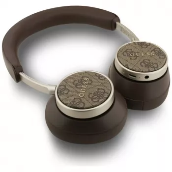 Guess Bluetooth 4G Classic Logo Wireless On-Ear Headphones - Brązowy