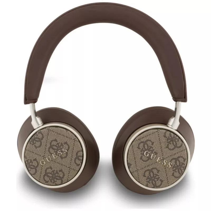 Guess Bluetooth 4G Classic Logo Wireless On-Ear Headphones - Brązowy