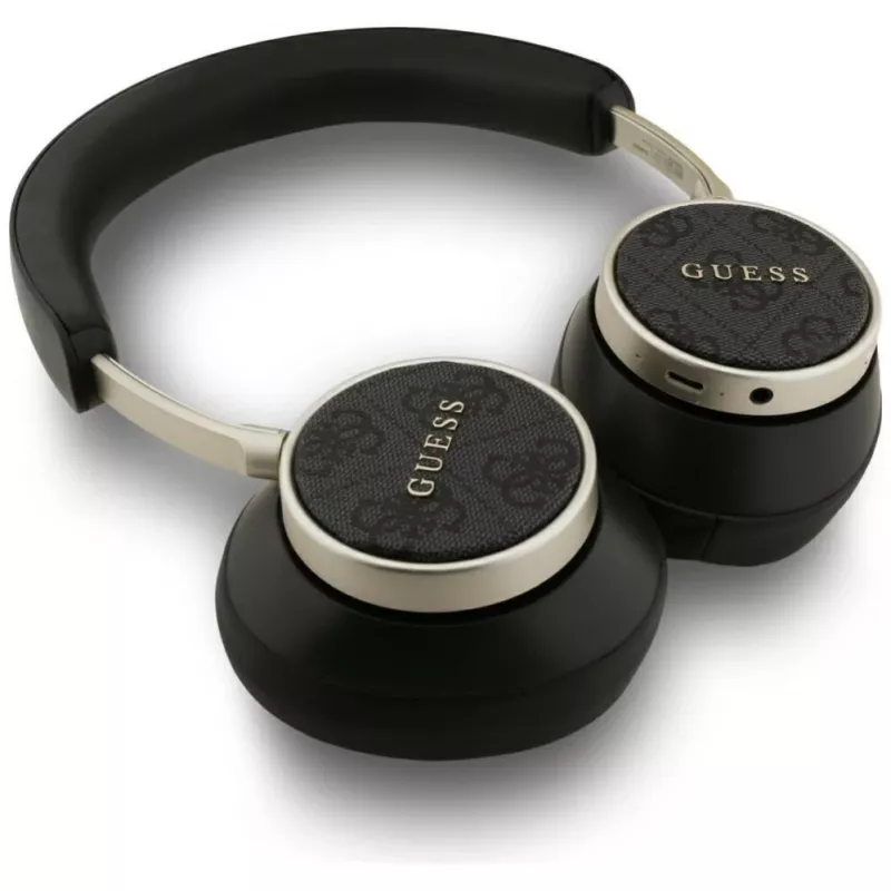 Guess 4G Classic Logo Bezprzewodowe Słuchawki Nauszne Bluetooth - Czarny