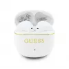 GUESS Glossy Gold Line Classic TWS Earbuds White