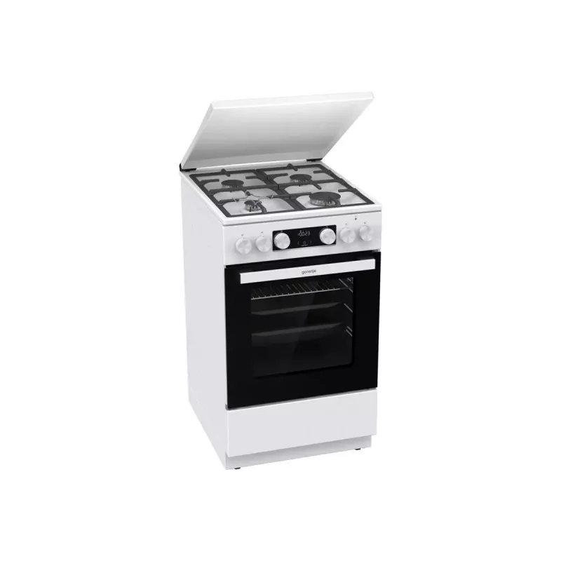 Gorenje GK5C42WF-B Wolnostojąca kuchenka gazowo-elektryczna, biała, 50 cm, 70 l