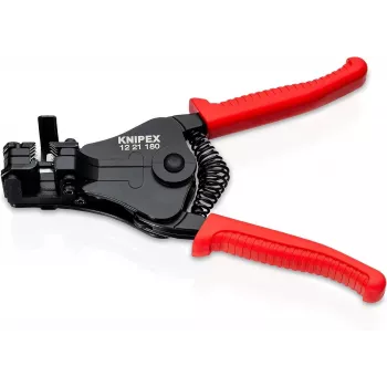 KNIPEX 1221 Automatyczne szczypce do ściągania izolacji 0,03-10 mm² (32-8 AWG) z przecinakiem, 180 mm