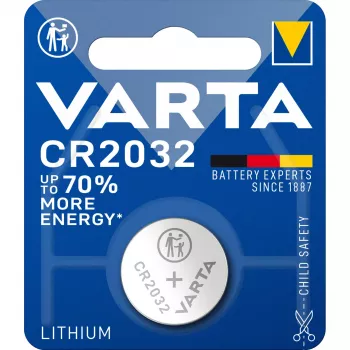 Bateria litowa pastylkowa VARTA Electronic CR2032, 3V, 230 mAh, opakowanie zbiorcze 100 szt.