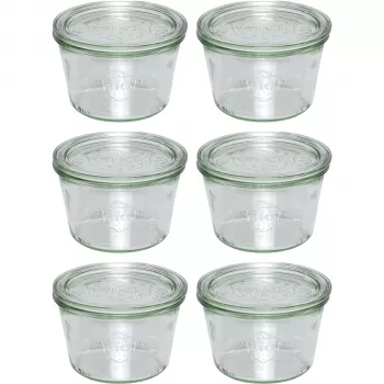 Zestaw 6 słoików WECK Mold Jar 370ml