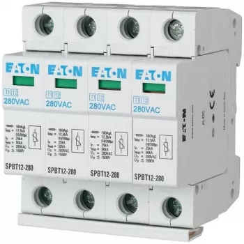 EATON SPBT12-280/4 Ogranicznik przepięć Typ 1+2 4-biegunowy 12,5kA 1,5kV TN/TNS