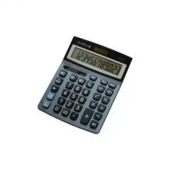 Kalkulator biurkowy Olympia LCD 6112 - 12 cyfr - 1 linia - Czarny/Srebrny