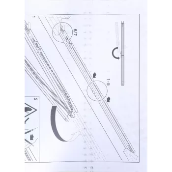 Hormann FS-2 Dwuczęściowa Krótka Szyna Zębata do Napędów Promatic/Supramatic