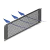 DELOCK 19 inch Panel zaślepiający z okrągłymi otworami 3U Czarny