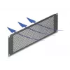 DELOCK 19 inch Panel zaślepiający z okrągłymi otworami 3U Czarny