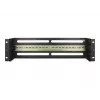 DELOCK 19 inch Panel rozdzielczy z wyłącznikami nadprądowymi z pokrywą i szyną DIN, w tym 2x szyny odciążające kable, 3U, stal czarna