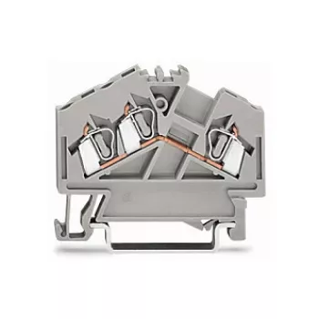 WAGO 280-641 Zacisk przelotowy, 2-przewodowy, 2,5 mm², szary