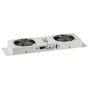 EFB-Elektronik BASIC Fan Unit 2-fold, z termostatem, RAL 9005 Plug & Play, do obudowy ściennej IP55