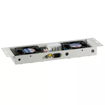 EFB-Elektronik BASIC Fan Unit 2-fold, z termostatem, RAL 9005 Plug & Play, do obudowy ściennej IP55