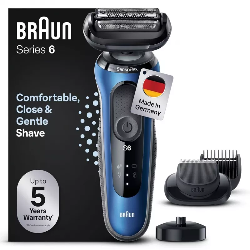 Braun Series 6 61-B4500cs Golarka Foliowa Niebieski