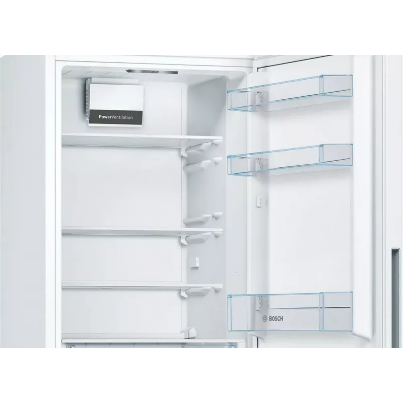 Bosch KGV362WEAS Lodówko-zamrażarka, Biała, Pojemność netto 308 L, Klasa energetyczna E
