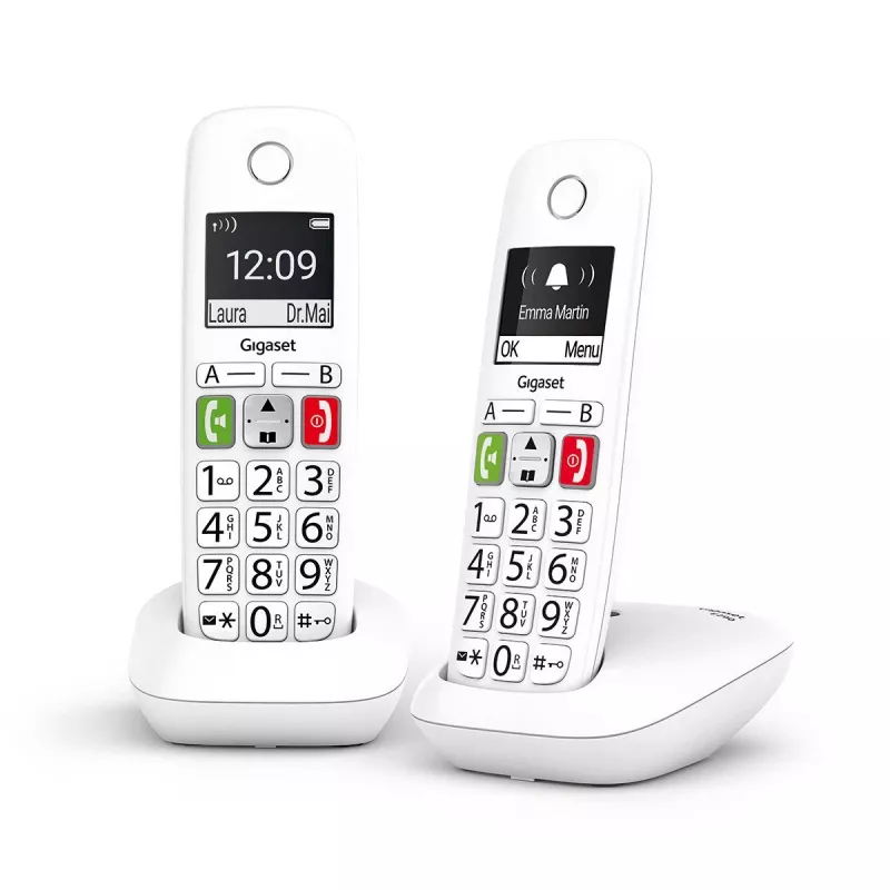 Gigaset E290 Duo Bezprzewodowy Telefon DECT Biały