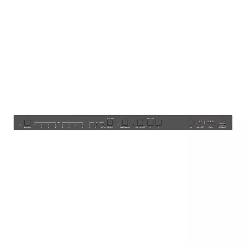 PureLink 2x8 HDMI 2.1 Splitter - 48Gbps z Scalerem i De-Embedding Audio