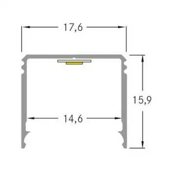 Brumberg 53381262 AB-Profil QUALITYFLEX Aluminium LED Profile 2000mm