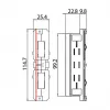 Brumberg 87114070 Złącze elektryczne do szyn 3-fazowych ONETRACK DALI Biały