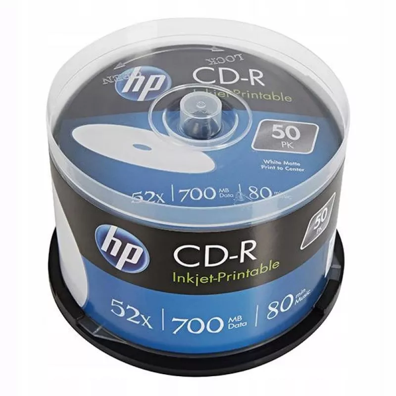 Verbatim DataLifePlus CD-R 700 MB 80 min 52x Inkjet Printable Spindle 50 Pack