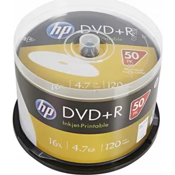 Verbatim DVD+R HP Inkjet-Printable Spindle (50 szt.) 16x 4,7 GB AZO