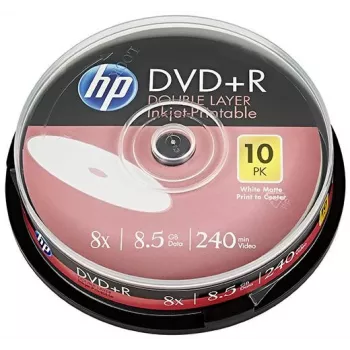 Verbatim DVD+R DL 8.5GB 8x HP Printable Spindle (10 sztuk)
