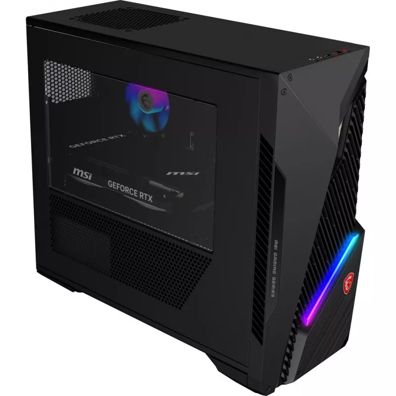 MSI MAG Infinite S3 14NVP5-2822XEU Gaming Desktop PC - Intel Core i5-14400F, 16GB DDR5, 1TB SSD, NVIDIA GeForce RTX 5070 12GB, Wi-Fi 6E, Bluetooth 5.3, 500W PSU, Czarny, Brak systemu operacyjnego, 2-letnia gwarancja