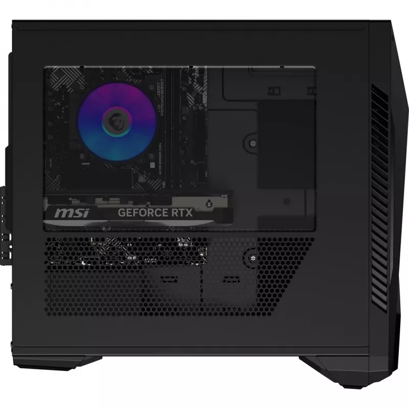 MSI MAG Infinite S3 14NVP5-2822XEU Gaming Desktop PC - Intel Core i5-14400F, 16GB DDR5, 1TB SSD, NVIDIA GeForce RTX 5070 12GB, Wi-Fi 6E, Bluetooth 5.3, 500W PSU, Czarny, Brak systemu operacyjnego, 2-letnia gwarancja