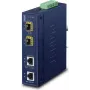 Planet IGT-2205AT Przemysłowy konwerter mediów 2-portowy Gigabit Ethernet na SFP, IP30, -40°C do 75°C