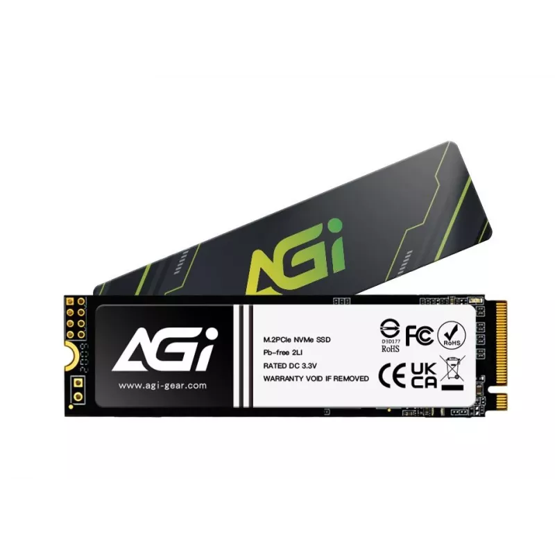 AGI TECHNOLOGY 1TB M.2 NVMe PCIe 4.0 SSD - 4700MB/s odczyt, 2800MB/s zapis, 600TBW